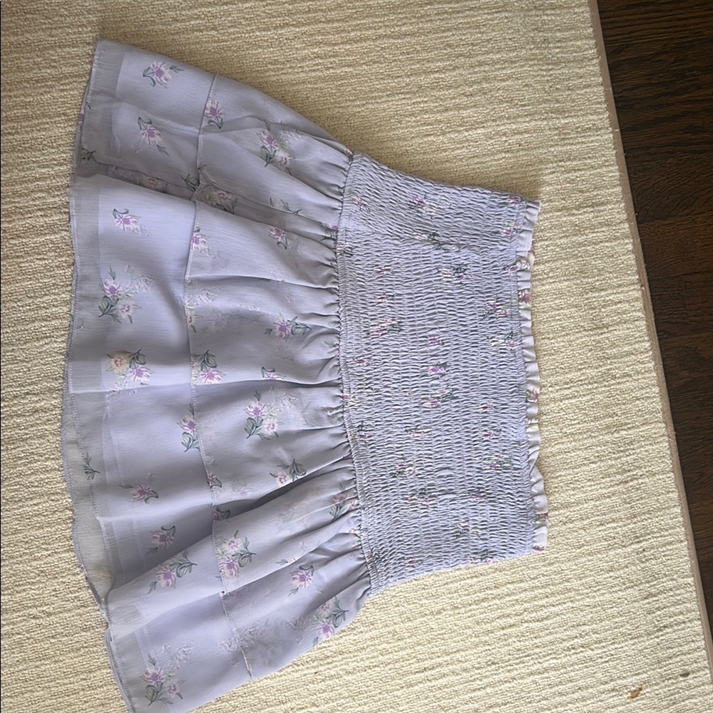 Floral Lavender Skirt